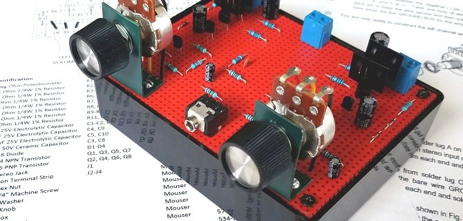 Build this 8 Transistor Stereo Amplifier Circuit Diagram